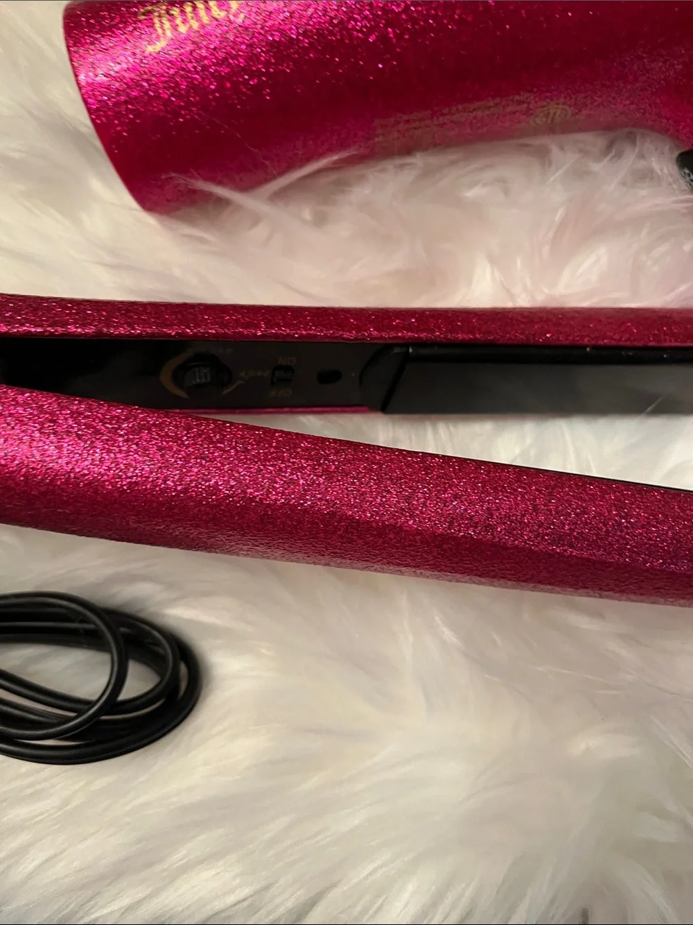 Juicy Couture Sparkling Fuchsia Hair Dryer and Flat Iron Set
